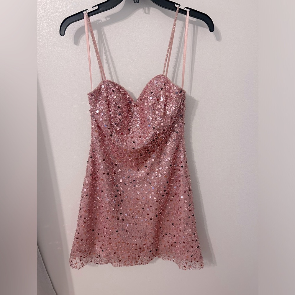 Size 5 Homecoming Dress; perfect condition; worn once! Bubble Gum pink